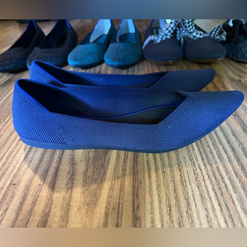 Rothy's Points, “Cobalt” navy blue, 8